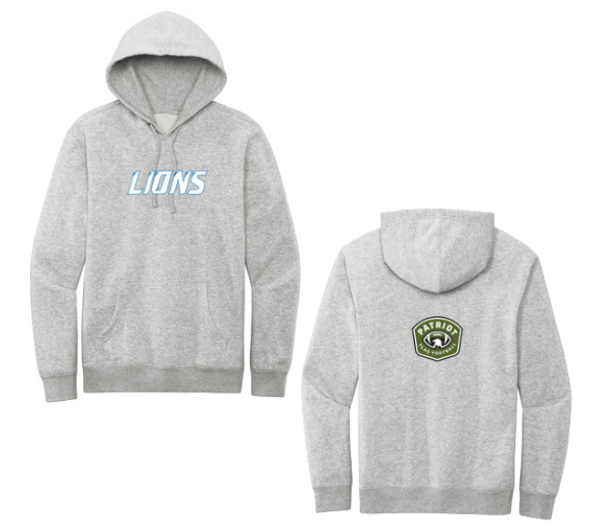 Flag Football Lions - Adult Fleece Hoodie (DT6100)