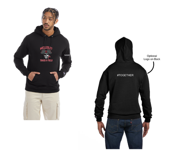 Sudadera con capucha y cremallera completa Champion Adult Powerblend® Track and Field 2023 - S700