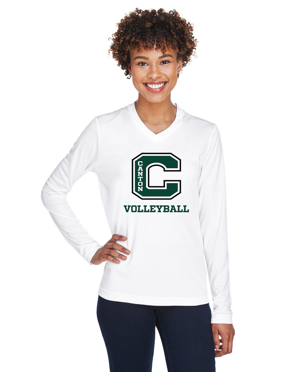 Camiseta de manga larga de rendimiento de cantón voleibol Zone (TT11WL)