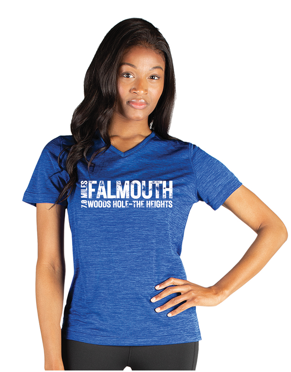 Falmouth 7.0 Woods Hole to Heights Women Space Dye Performance Tee (2764)