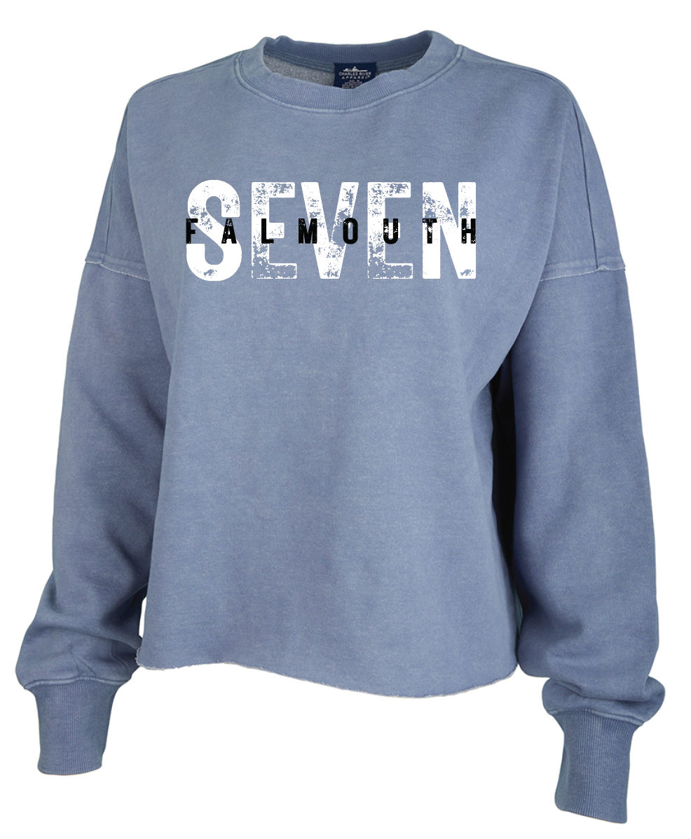 Falmouth SEVEN Clifton Distressed Boxy Sweatshirt (9252)