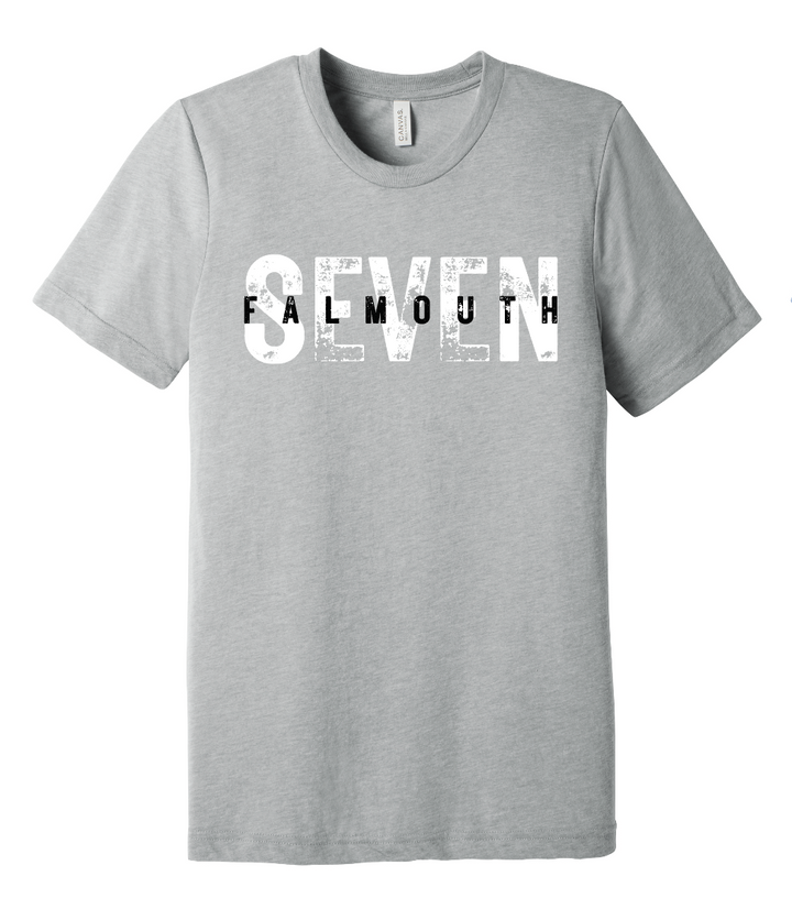 Camiseta unisex de manga corta de mezcla triple Falmouth SEVEN (BC3413) 