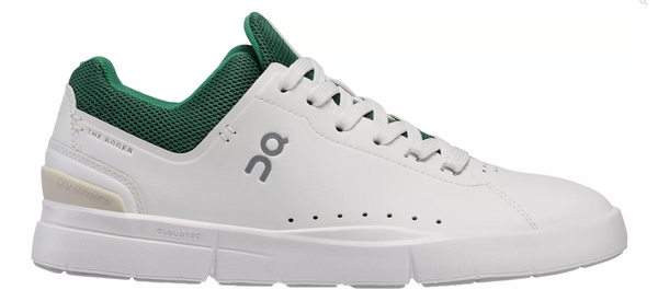 On Womens Roger Advantage- White/Green (48.98514) – The Run House