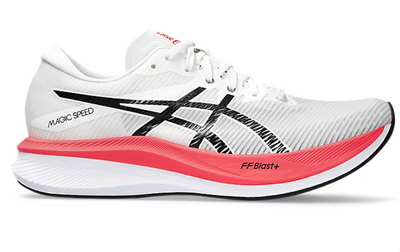 Asics Magic Speed ​​3 para hombre, color negro y blanco (1011B703-100) 