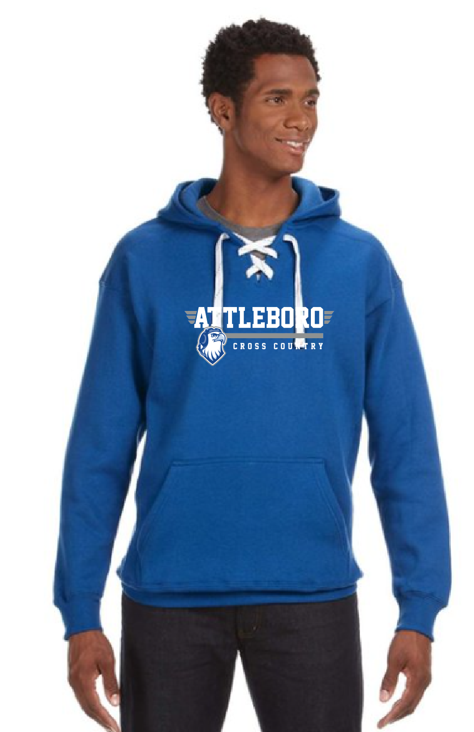 Attleboro Cross Country Sport Lace Hooded Sweatshirt (JA8830)