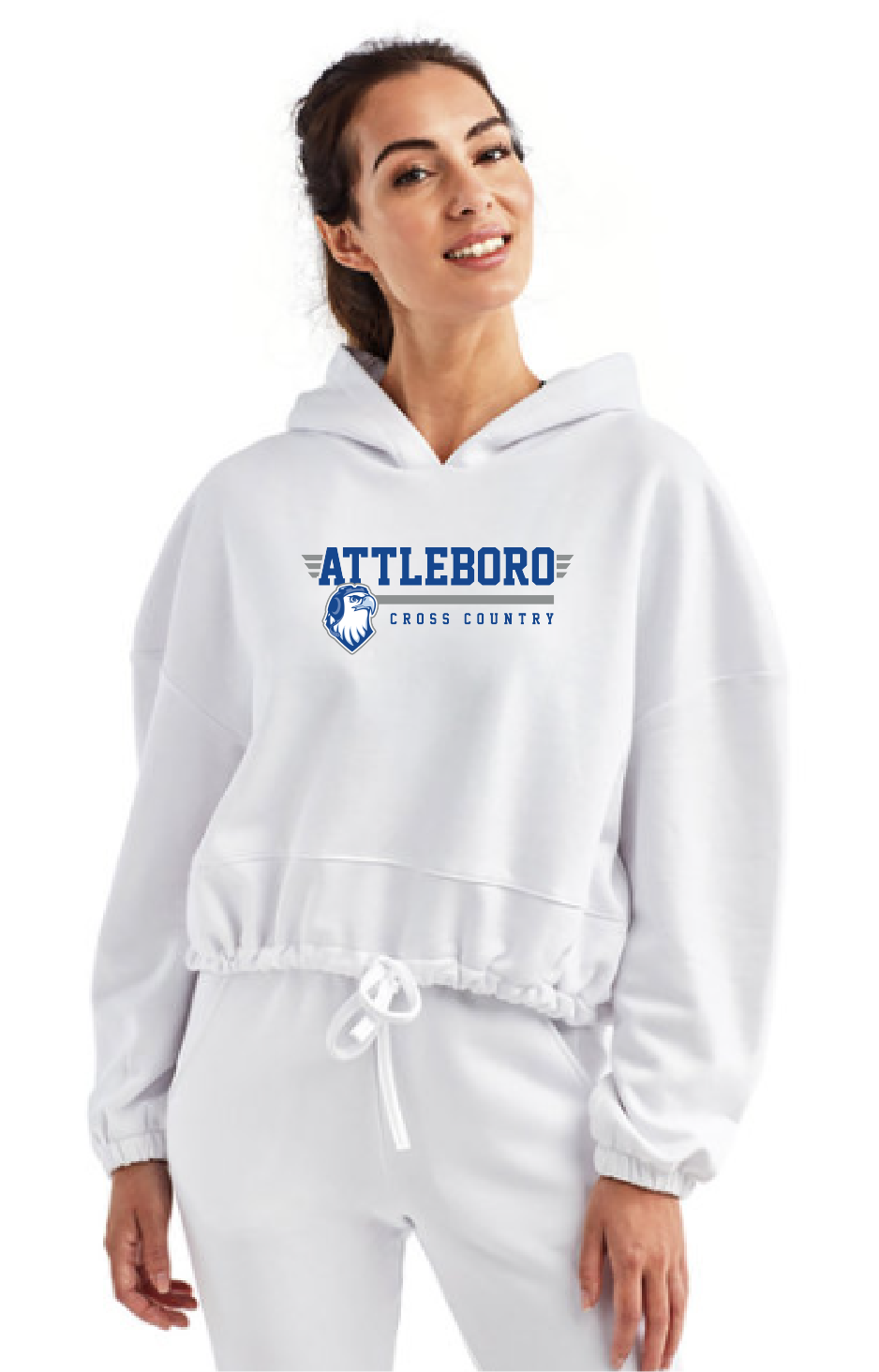 Attleboro Cross Country Womens Cropped Maria Hoodie (TD085)