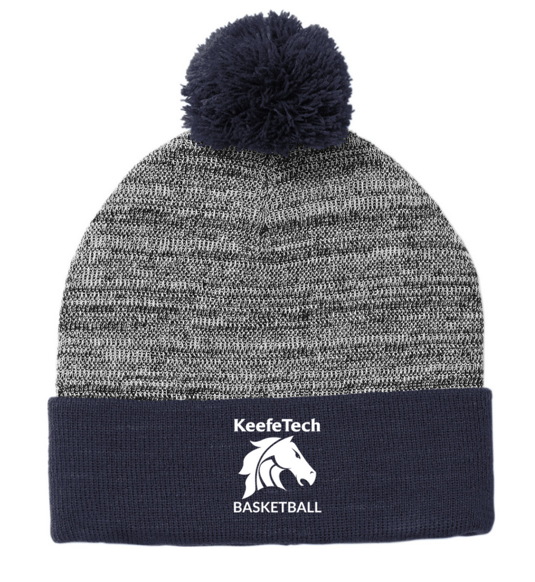 Keefe Tech Basketball - Pompom Beanie Hat (STC41)