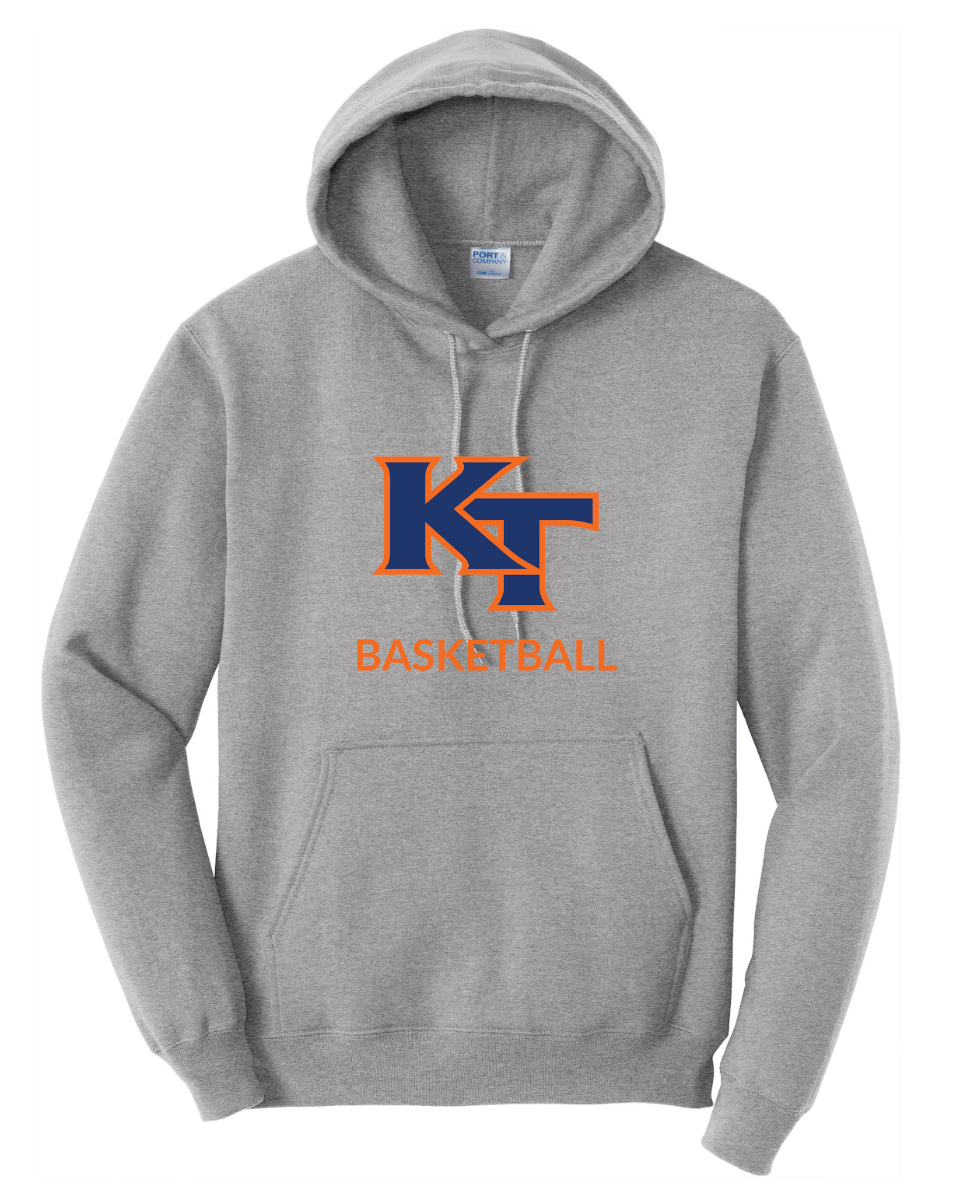 Keefe Tech Basketball - Port & Company® Core Fleece Pullover Hooded Sweatshirt (PC78H)