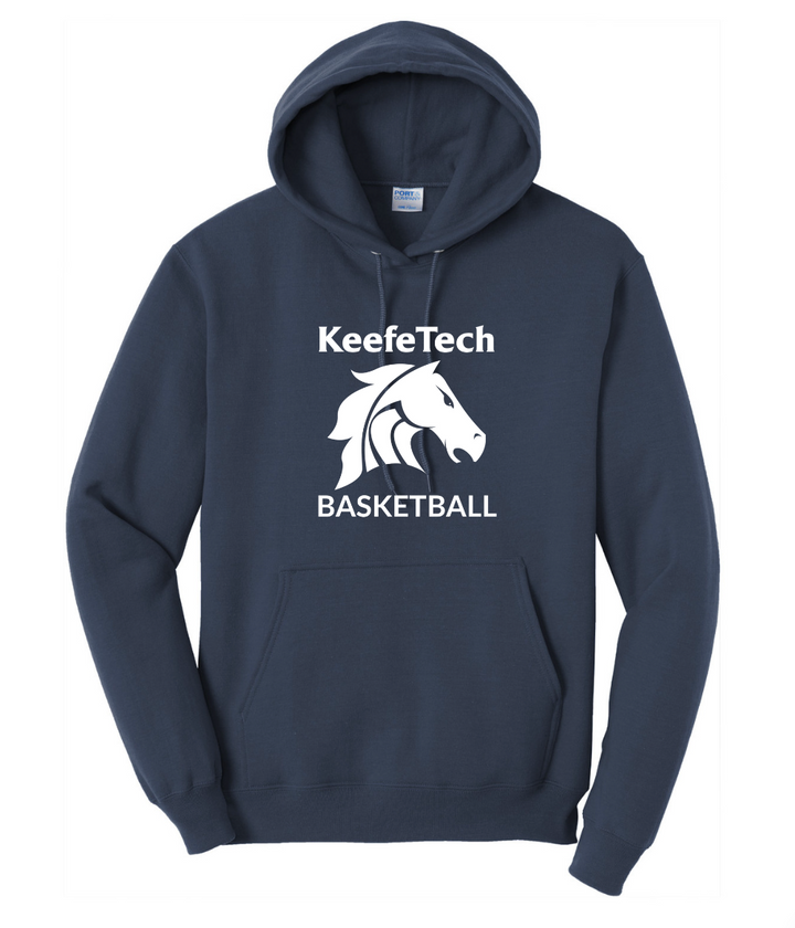 Keefe Tech Basketball - Port & Company® Core Fleece Pullover Hooded Sweatshirt (PC78H)