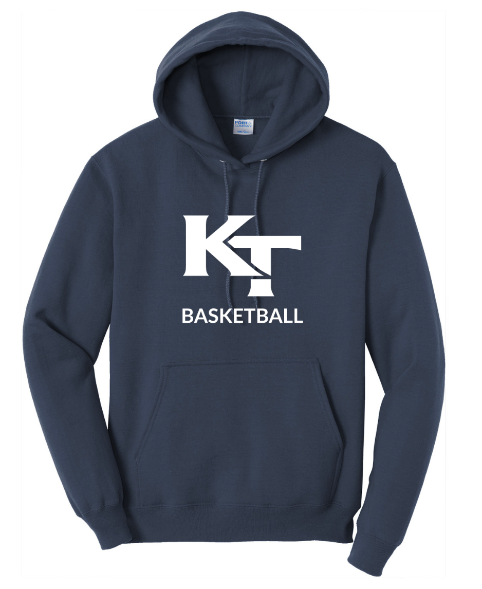 Sudadera con capucha y forro polar Core Fleece de Port &amp; Company® de Keefe Tech Basketball (PC78H)