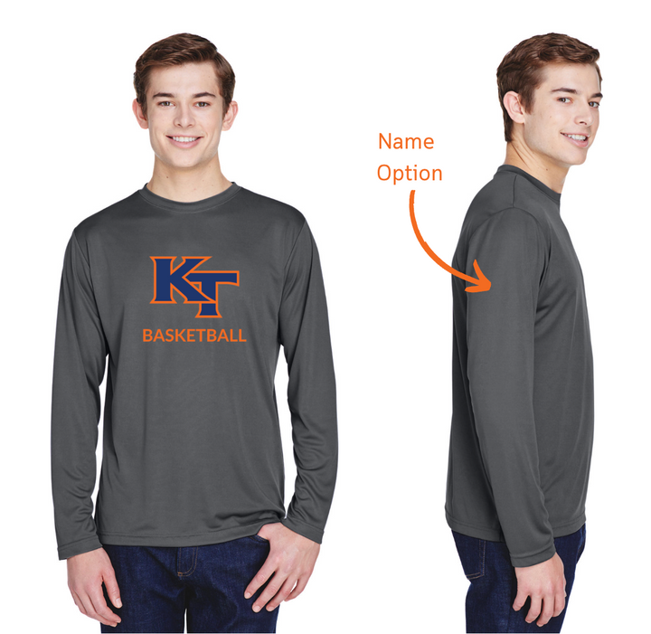 Keefe Tech Basketball - Team 365 Men's Zone Performance Long-Sleeve T-Shirt - TT11L