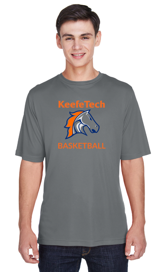 Keefe Tech Basketball - Team 365 Men's Zone Performance T-Shirt - TT11