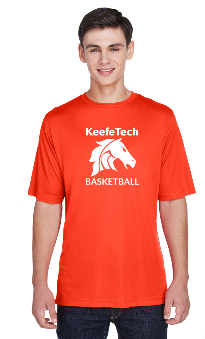 Keefe Tech Basketball - Team 365 Men's Zone Performance T-Shirt - TT11