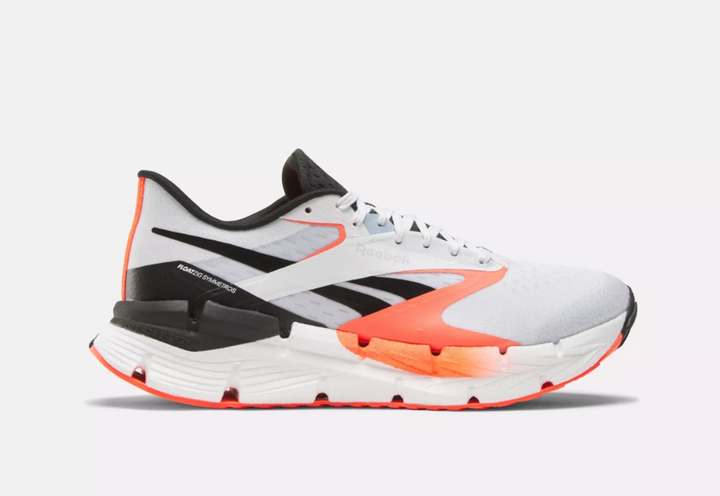 Reebok FloatZig Symmetros para hombre: blanco, naranja acampanado y negro (100206637 100) 