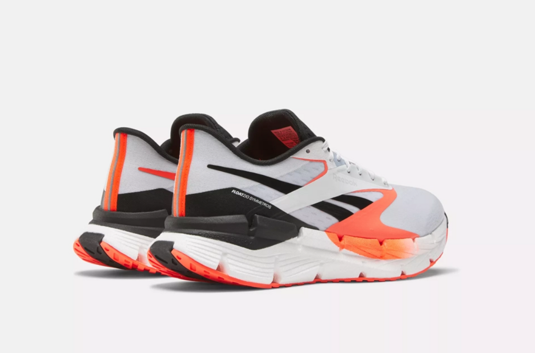 Reebok Mens FloatZig Symmetros- White/Orange Flare/Black (100206637 100)