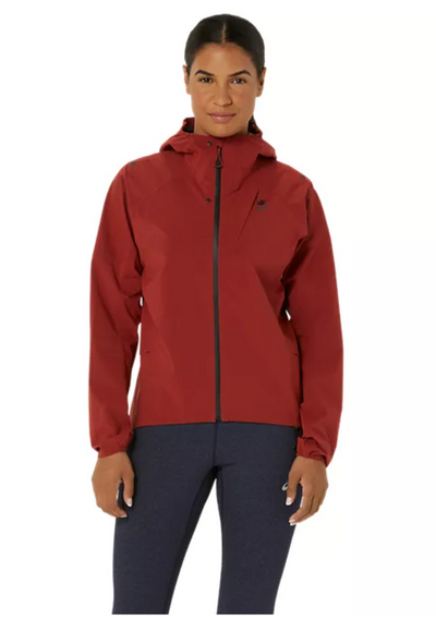 Chaqueta impermeable ASICS Metarun para mujer - Rojo intenso (2012D092)