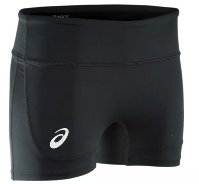 Pantalón corto de compresión ASICS Circuit de 4" para mujer - Negro (2052A053)
