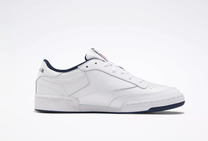 Reebok Club C 85 unisex, blanco y azul marino (solo en tienda)