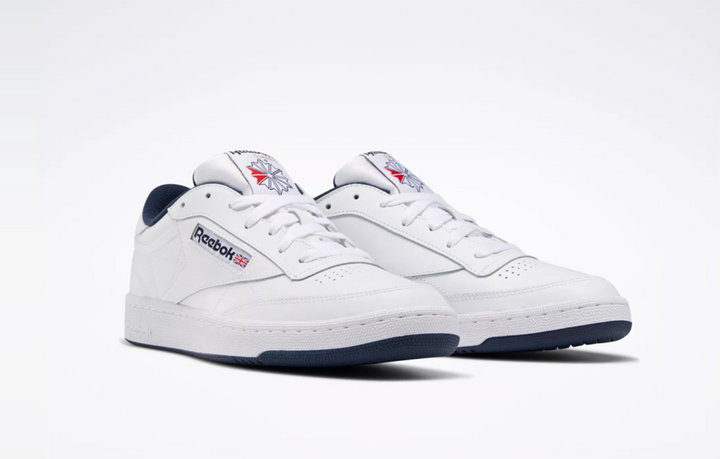 Reebok Club C 85 unisex, blanco y azul marino (solo en tienda)