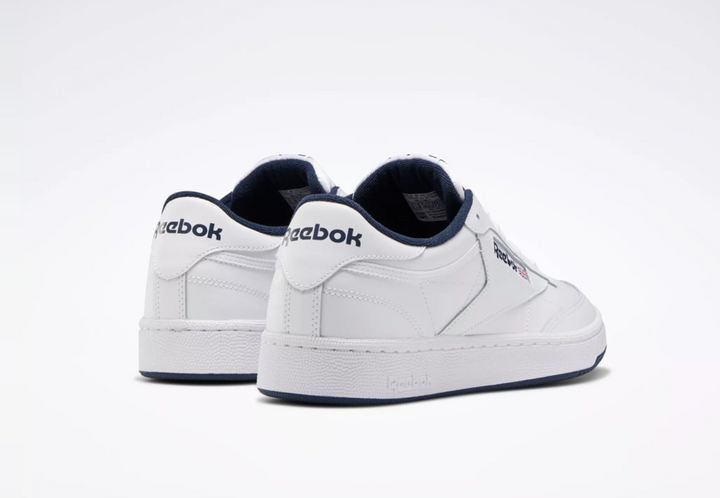 Reebok Club C 85 unisex, blanco y azul marino (solo en tienda)