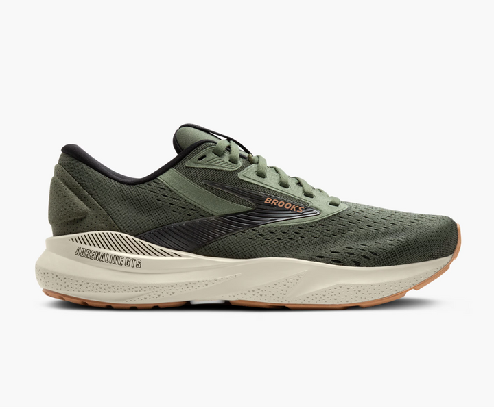 Brooks Mens Adrenaline GTS 24- Thyme/Black/Pelican (1104371D302)