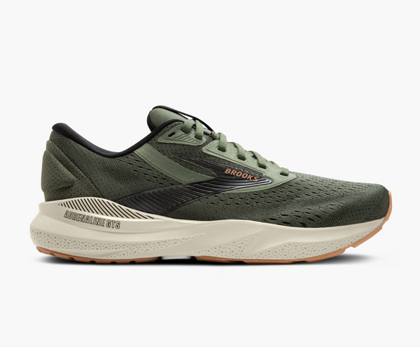 Brooks Mens Adrenaline GTS 24- Thyme/Black/Pelican (1104371D302