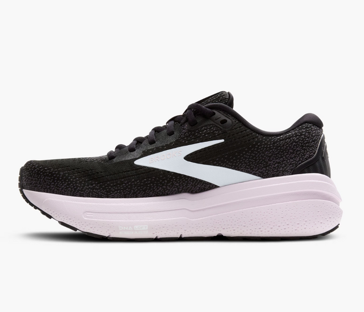 Brooks Womens Ghost Max 2- Black/White/Orchid Ice (1204201B077)