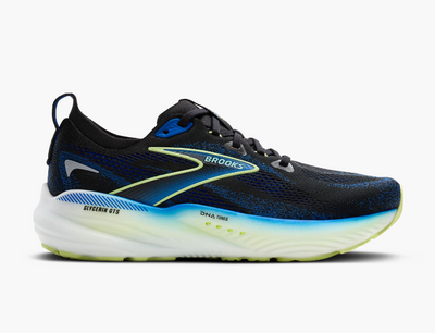 Brooks Glycerin GTS 22 para hombre - Negro/Cobalto/Amarillo Neo (1104461D002)