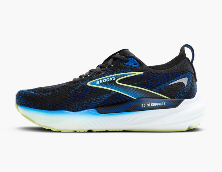 Brooks Mens Glycerin GTS 22- Black/Cobalt/Neo Yellow (1104461D002)