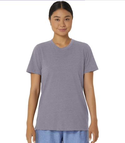 ASICS Women's PR Poly Cotton Tee Lavender Grey Heather (2012D014)