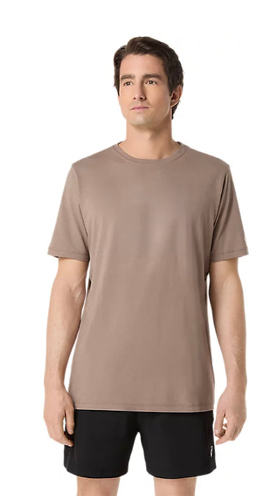 ASICS Men's PR Poly Cotton Tee Heather Grey Taupe (2011D028)