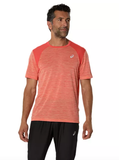 ASICS Men's Road SS Top - Coral Reef/Mojave (2011C992.700)