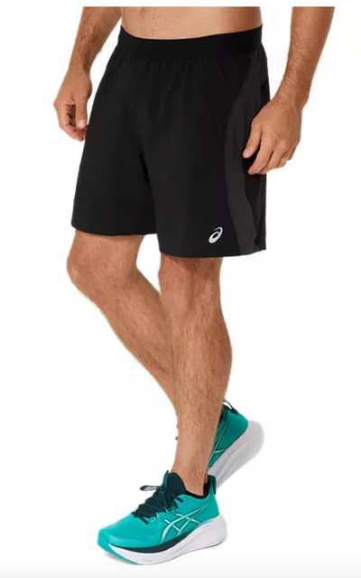 Pantalón corto ASICS de carretera de 18 cm para hombre - Negro/Gris grafito (2011D248)