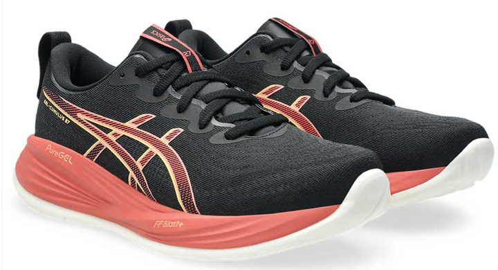 Women's Asics Gel-Cumulus 27 - Black/Orange Glow