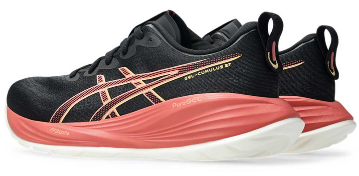 Women's Asics Gel-Cumulus 27 - Black/Orange Glow