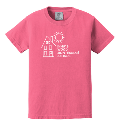 Escuela Montessori King's Wood - Camiseta juvenil de peso pesado (9018)
