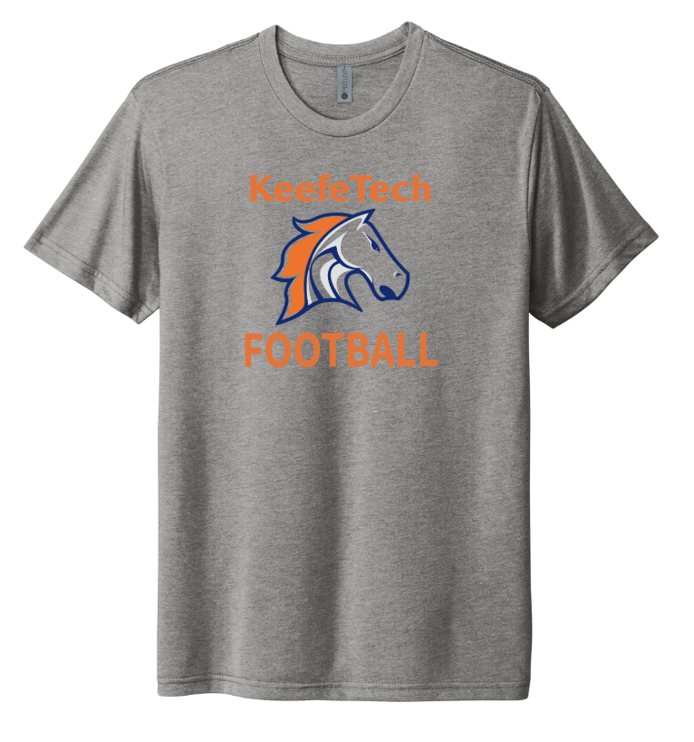 Keefe Tech Football - Unisex Tri-blend T-Shirt (NL6010)