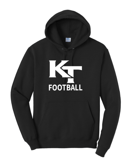 Keefe Tech Football - Fleece Pullover Hooded Sweatshirt (PC78H)