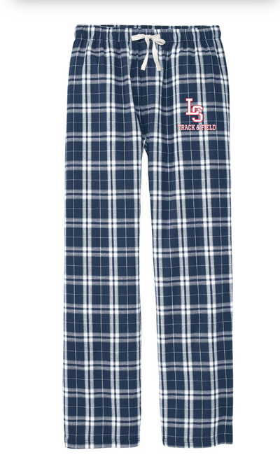 Pantalón de franela a cuadros unisex para adultos Lincoln Sudbury Track & Field (DT1800)