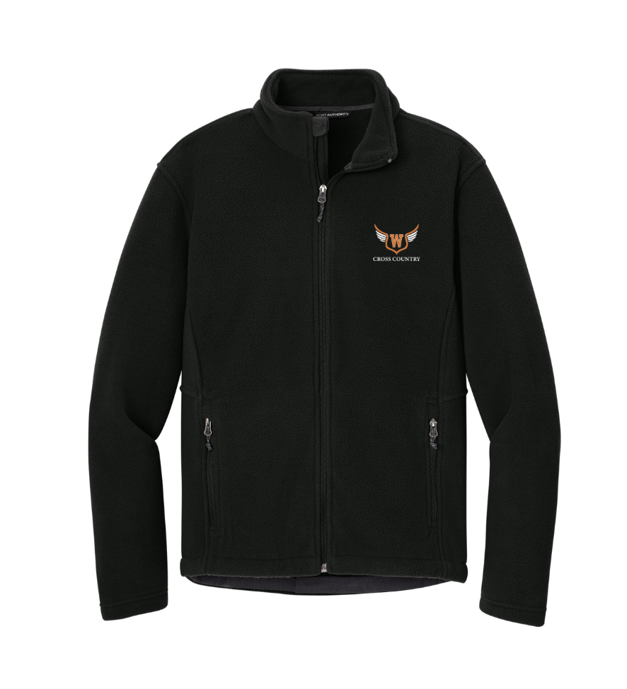Walpole Middle School Cross Country - Adult Unisex Fleece Jacket (F217)