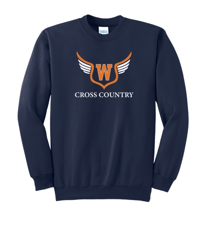 Walpole Middle School Cross Country - Adult Unisex Crewneck Sweatshirt (PC90)