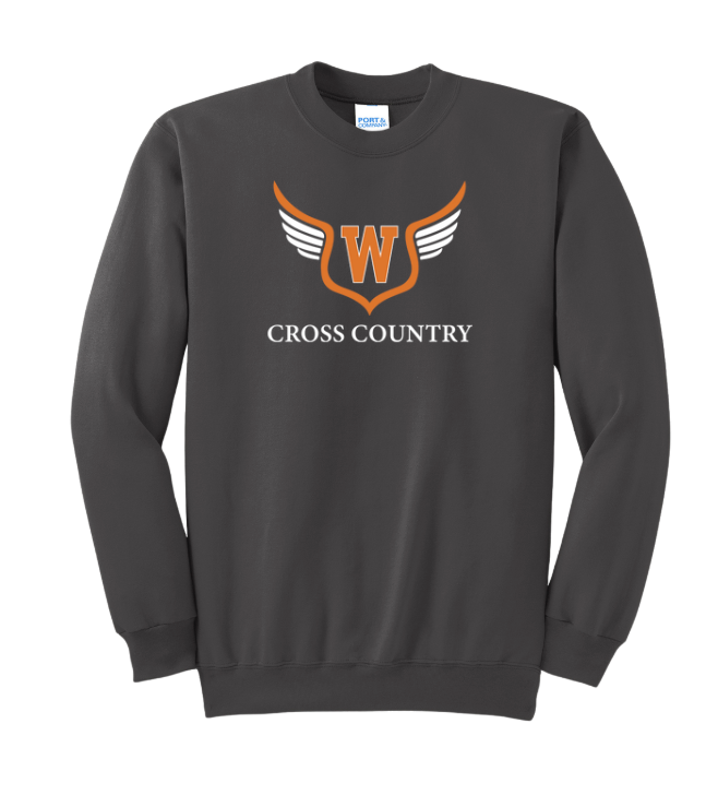 Walpole Middle School Cross Country - Adult Unisex Crewneck Sweatshirt (PC90)