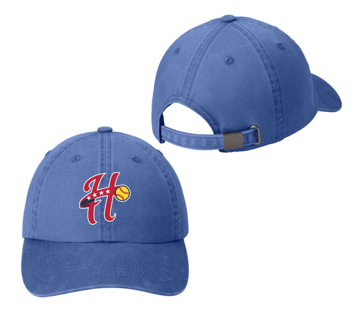 Hurricanes Softball - Adult Unisex Garment Washed Baseball Cap (PWU)