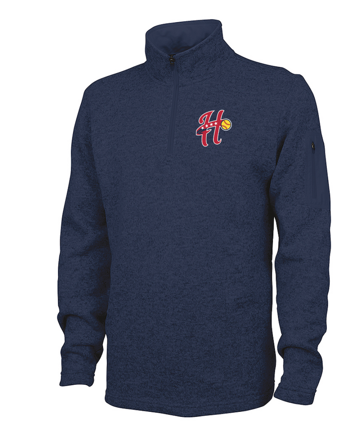 Hurricanes Softball - Men's Heathered Fleece Pullover (9312)