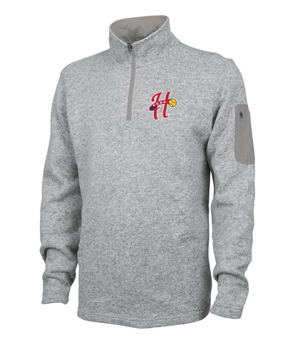 Hurricanes Softball - Men's Heathered Fleece Pullover (9312)