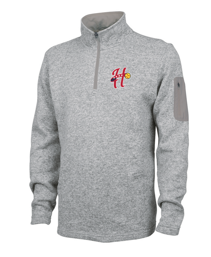 Hurricanes Softball - Men's Heathered Fleece Pullover (9312)