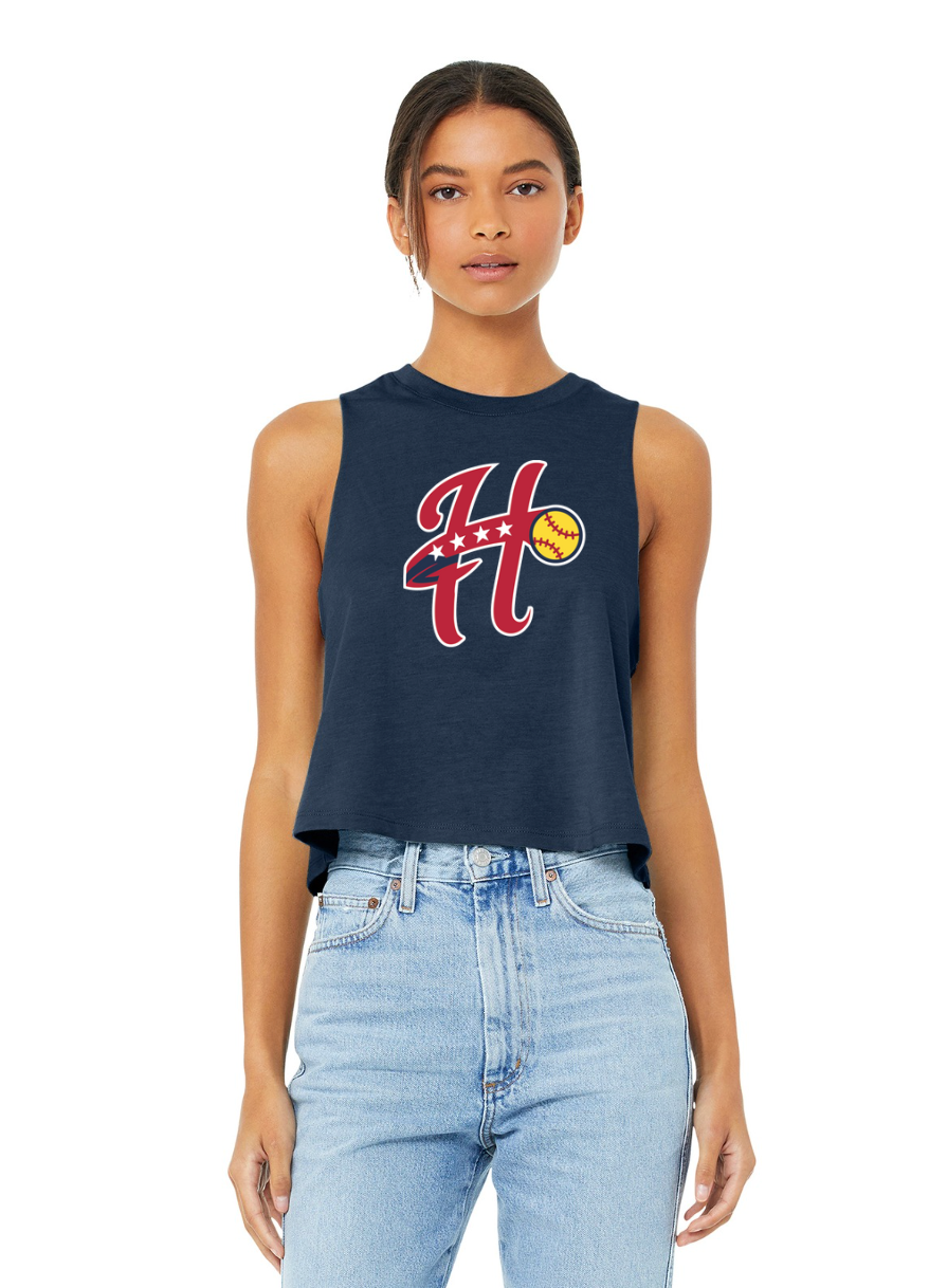 Hurricanes Softball - Women's Racerback Cropped Tank (BC6682)