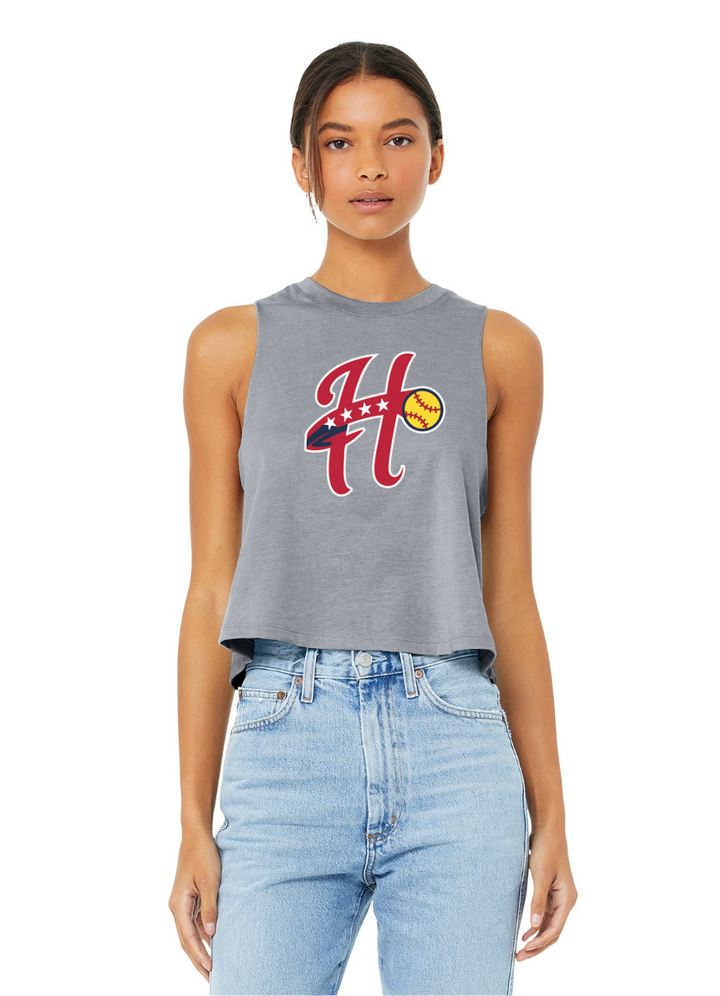 Hurricanes Softball - Women's Racerback Cropped Tank (BC6682)