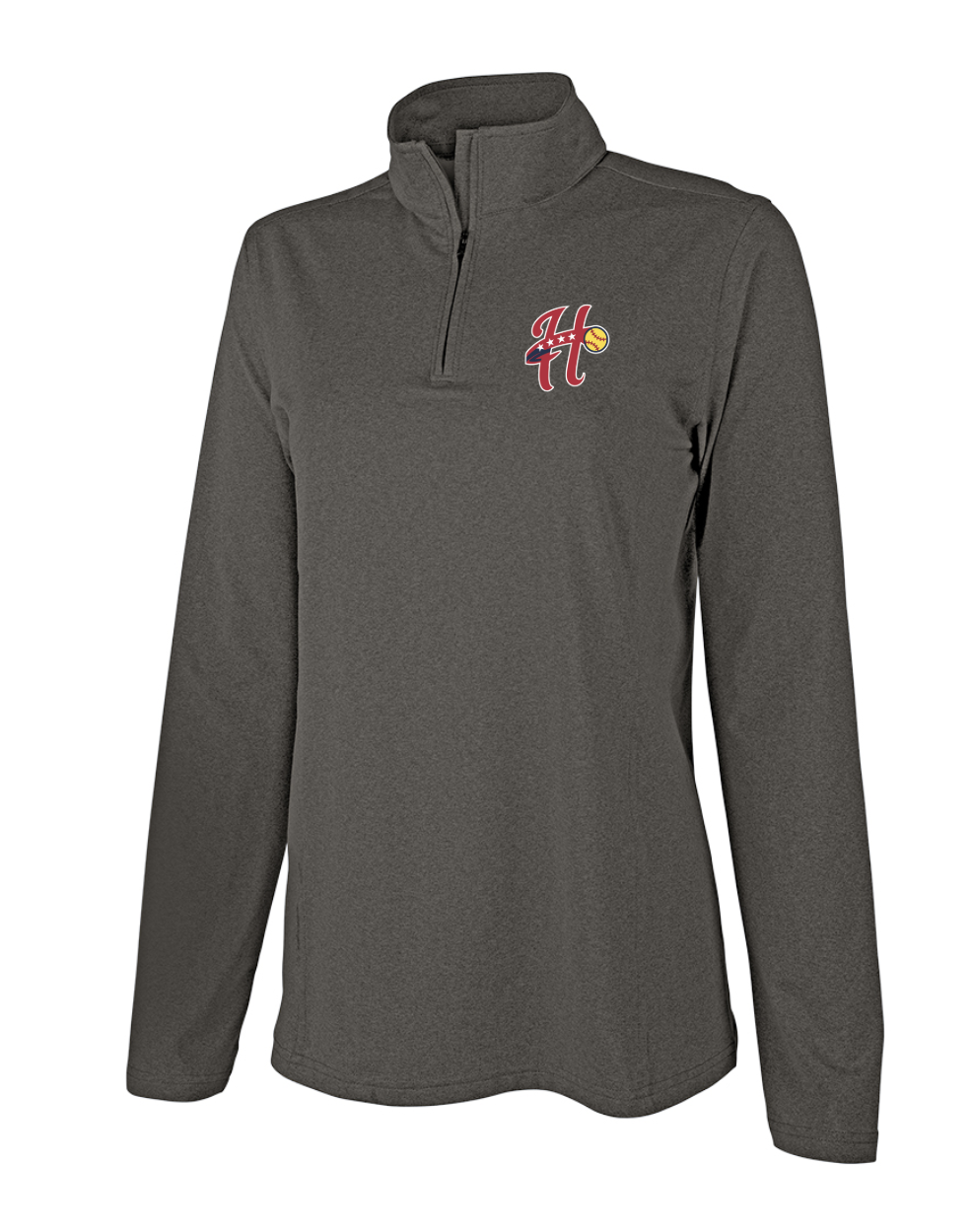 Walpole Softball - Women's Heathered Eco-logic Stretch 1/4 Zip (5468)