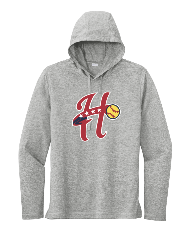 Sudadera con capucha y manga larga unisex para adultos de Hurricanes Softball (ST406)